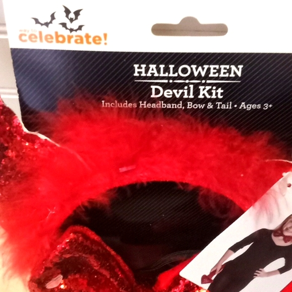Halloween Devil Kit- 3 Pc Accessories - Picture 5 of 12